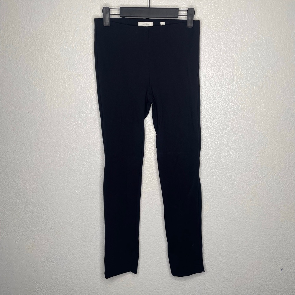 Vince Black Stitch Front Seam Pull On Leggings Slim Trousers S/P